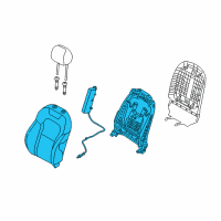 OEM Kia Back Assembly-Front Seat, RH Diagram - 88400J5700CKS