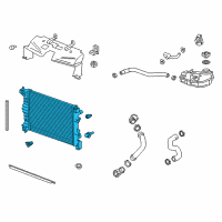 OEM 2016 Chevrolet Trax Radiator Diagram - 95298552