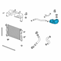 OEM 2020 Chevrolet Trax Tank Asm-Radiator Surge Diagram - 95269001