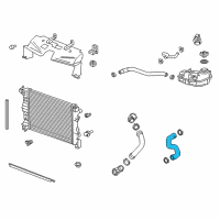 OEM 2019 Buick Encore Radiator Inlet Hose Diagram - 96968499