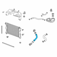 OEM 2021 Chevrolet Trax Radiator Outlet Hose Diagram - 96968500