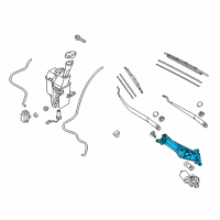 OEM 2016 Hyundai Tucson Linkage Assembly-Windshield Wiper Diagram - 98120-D3000