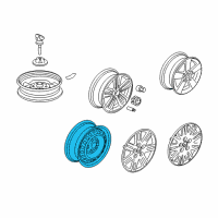 OEM Honda Disk, Wheel (16X6 1/2J) (Tpms) (Black) (Topy) Diagram - 42700-SNA-A11