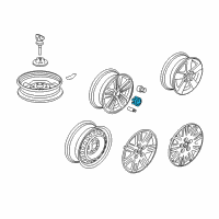 OEM 2009 Honda Civic Cap, Aluminum Wheel Center Diagram - 44732-SEA-Z00