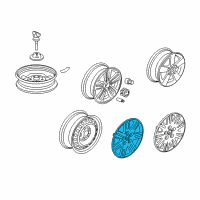 OEM 2007 Honda Civic Trim, Wheel (16") Diagram - 44733-SNE-A10