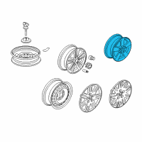 OEM 2009 Honda Civic Disk, Aluminum Wheel (16X6 1/2J) (Tpms) (Enkei) Diagram - 42700-SNA-A72