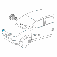 OEM 2019 Toyota RAV4 Front Sensor Diagram - 89173-09894