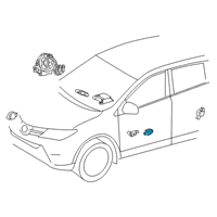 OEM Toyota RAV4 Side Sensor Diagram - 8983A-06010