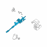 OEM 2002 Toyota Corolla Column Assembly Diagram - 45200-02091