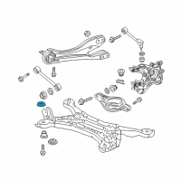 OEM 2014 Honda Odyssey Rubber, RR. Sub-Frame Stopper (FR) Diagram - 50361-TK8-A01