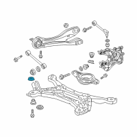 OEM 2017 Honda Odyssey Rubber, RR.RR. Sub-Frame Stopper Diagram - 50371-TK8-A01