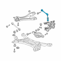 OEM 2013 Honda Odyssey Arm Assembly, Right Rear (Upper) Diagram - 52390-SHJ-A01