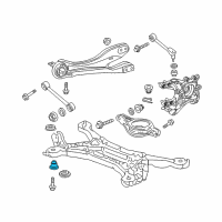 OEM 2016 Honda Odyssey Rubber, RR.RR. Sub-Frame Mounting Diagram - 50370-TK8-A01