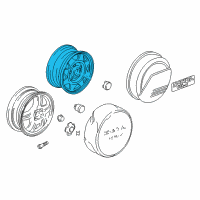 OEM 1997 Honda CR-V Disk, Wheel (15X6J) Diagram - 42700-S10-003