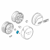 OEM 1997 Honda CR-V Cap, Aluminum Wheel Center Diagram - 44732-S10-A00