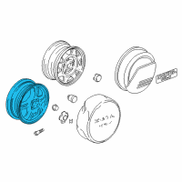 OEM 1999 Honda CR-V Disk, Aluminum Wheel (15X6J) Diagram - 42700-S10-A05