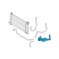 OEM 2008 Lexus RX400h Pump Assy, Water W/Motor Diagram - G9020-48052