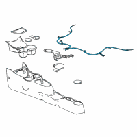 OEM 2014 Chevrolet Spark Park Brake Cable Diagram - 95421244