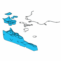 OEM Chevrolet Spark Console, Front Floor Diagram - 94558593