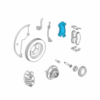 OEM Ford Explorer Sport Trac Caliper Support Diagram - 6L2Z-2B292-A