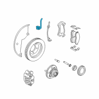 OEM 2008 Mercury Mountaineer Brake Hose Diagram - 6L2Z-2078-C