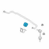 OEM 2009 BMW X6 Stabilizer Rubber Mounting Diagram - 33-55-6-772-082