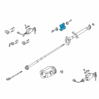 OEM Nissan Frontier Combination Switch Body Diagram - 25567-10Y00