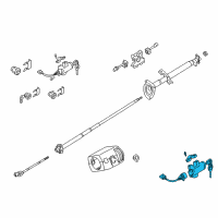 OEM Nissan Xterra Lock Set-Steering Diagram - D8700-4S100