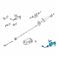 OEM 2001 Nissan Xterra Lock Set-Steering Diagram - D8700-4S100