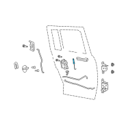 OEM 2011 Jeep Compass Knob-Door Latch Diagram - 5028861AA