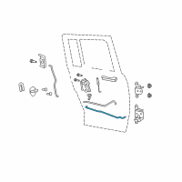 OEM Jeep Link-Rear Door Inside Remote To Diagram - 5160018AA