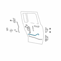 OEM Jeep Link-Inside Handle To Latch Diagram - 5115866AA