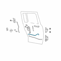 OEM 2014 Jeep Compass Link-Inside Handle To Latch Diagram - 5115866AA