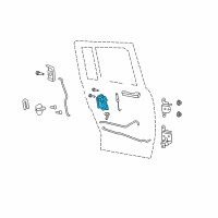 OEM 2012 Jeep Compass Rear Door-Lock Or Actuator Latch Release Diagram - 68068352AC