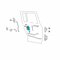 OEM 2013 Jeep Compass Rear Door-Lock Or Actuator Latch Release Diagram - 68068352AC