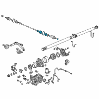 OEM 2017 Acura RDX Boot Set, Inboard Diagram - 42017-TX4-A12