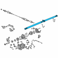 OEM 2013 Acura RDX Shaft Assembly, Propeller Diagram - 40100-TX4-A03