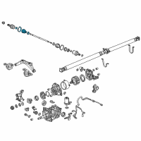 OEM 2018 Acura RDX Boot Set, Outboard Diagram - 42018-TX4-A12