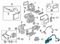 OEM Chevrolet Suburban Auxiliary Heater Diagram - 84768547