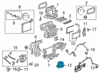OEM 2021 GMC Yukon XL Blower Motor Diagram - 84843544
