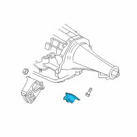 OEM 2005 Dodge Ram 1500 Bracket-Engine Mount Diagram - 5037423AB