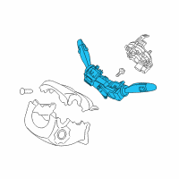 OEM Hyundai Ioniq Switch Assembly-Multifunction Diagram - 93401-F2500