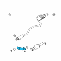 OEM 2012 Ford Fusion Front Pipe Diagram - AE5Z-5G203-B