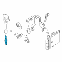 OEM 2014 Infiniti QX60 Spark Plug Diagram - 22401-1KC1C