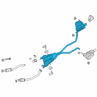 OEM Dodge Durango Exhaust Resonator Diagram - 68305531AD