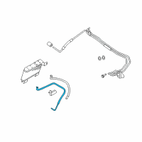 OEM 2008 Ford Explorer Sport Trac Cooler Line Diagram - 7L2Z-7890-A