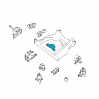 OEM 2009 Nissan Altima Engine Mount Bracket, Rear Diagram - 11332-JA00A