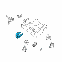 OEM 2010 Nissan Altima Engine Mounting Bracket, Rear Left Diagram - 11333-JA80A