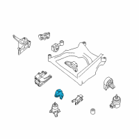 OEM 2010 Nissan Altima Engine Mounting Bracket, Front Diagram - 11274-JA80A