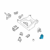 OEM 2009 Nissan Altima Engine Mounting Insulator, Left Diagram - 11220-JA800